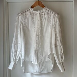 NWOT | & Other Stories | Voluminous Lace-Trimmed Blouse | Size: XS